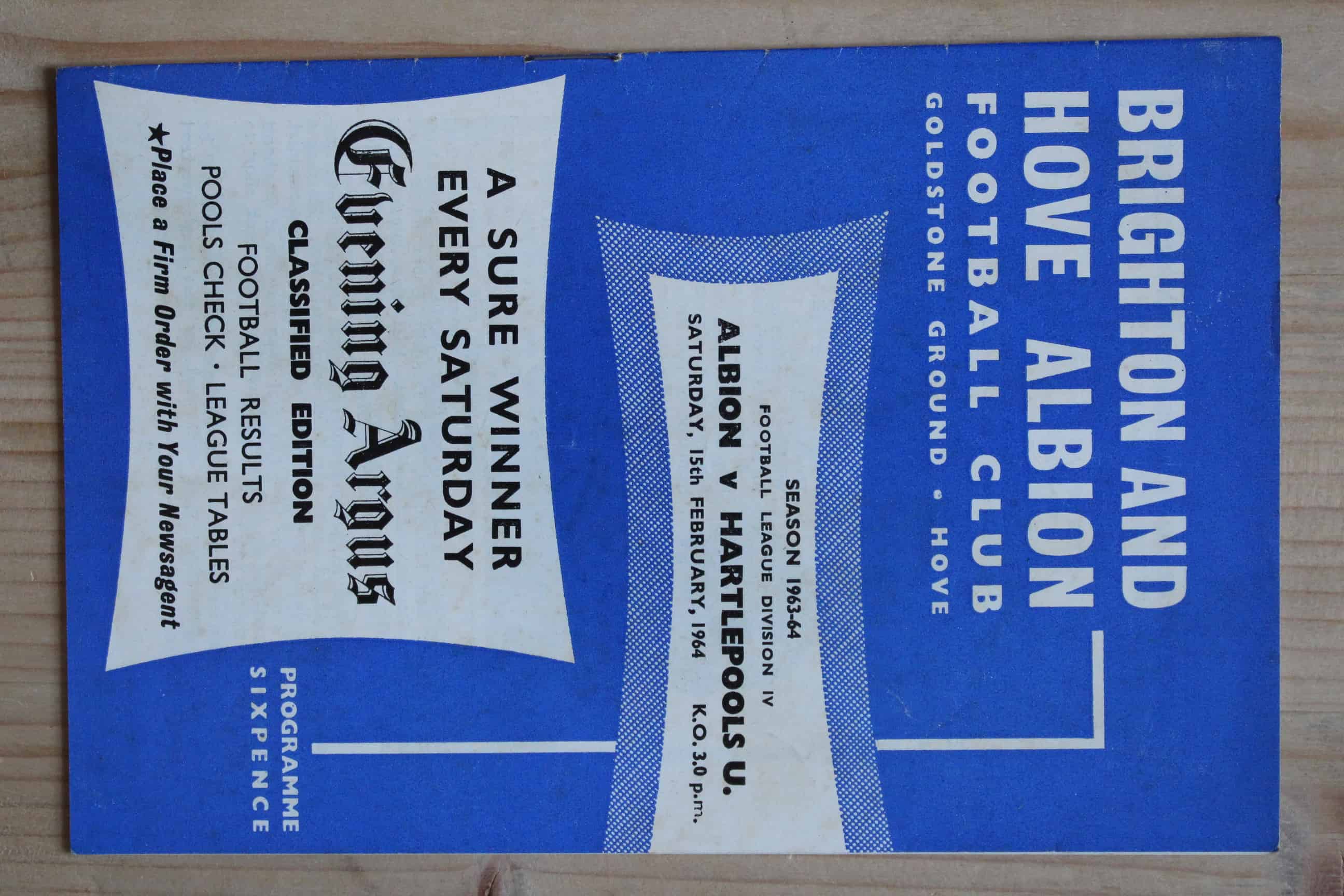 Brighton & Hove Albion FC v Hartlepool United